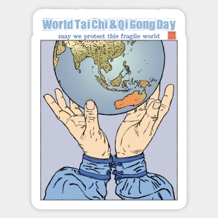 World Tai Chi and Qi Gong Day 2022 (Dark) Sticker